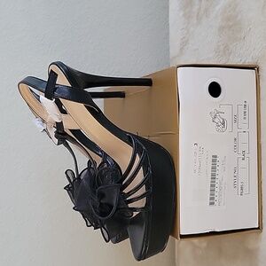 Perphy Platform Stiletto Heel Flowers Platform Heels Sandals for Women